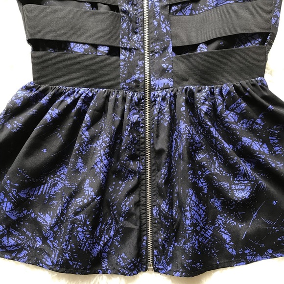 GREYLIN PURPLE BLACK‎ PEPLUM TANK - Picture 8 of 8